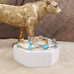 Desert Orbit – Turquoise Station Stretch Bangle