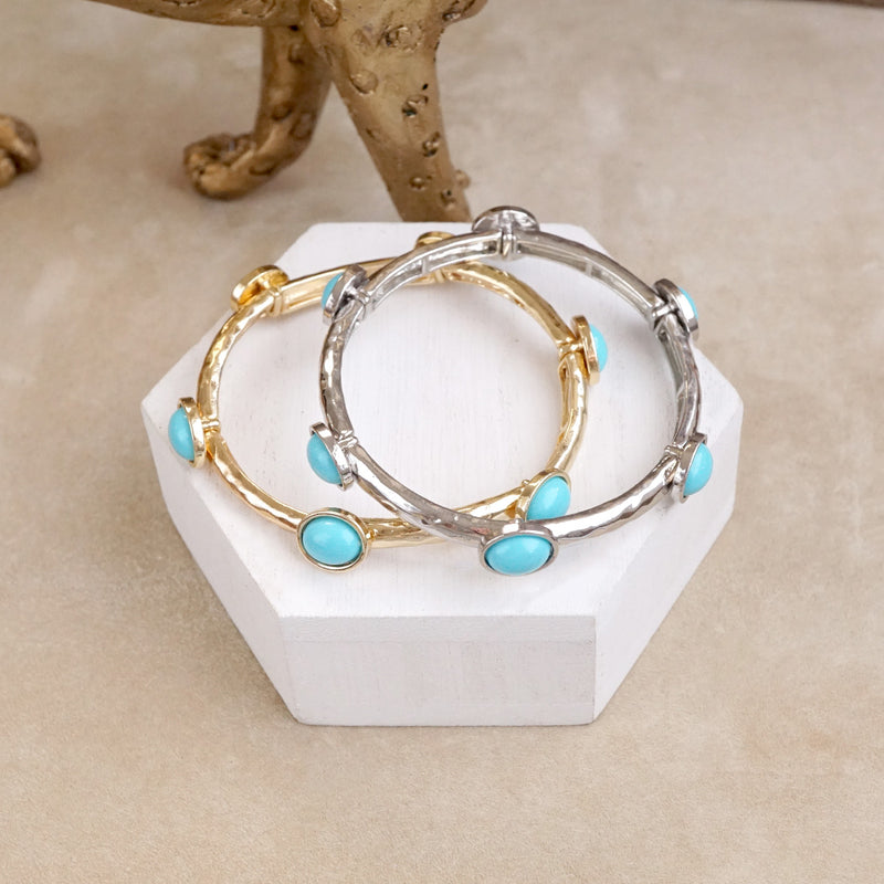 Desert Orbit – Turquoise Station Stretch Bangle
