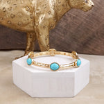 Desert Orbit – Turquoise Station Stretch Bangle
