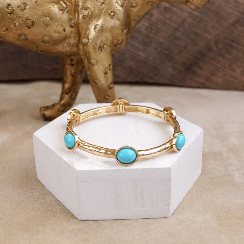 Desert Orbit – Turquoise Station Stretch Bangle