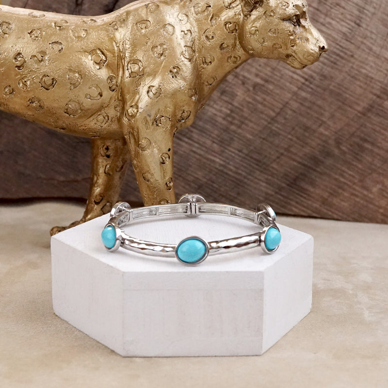 Desert Orbit – Turquoise Station Stretch Bangle