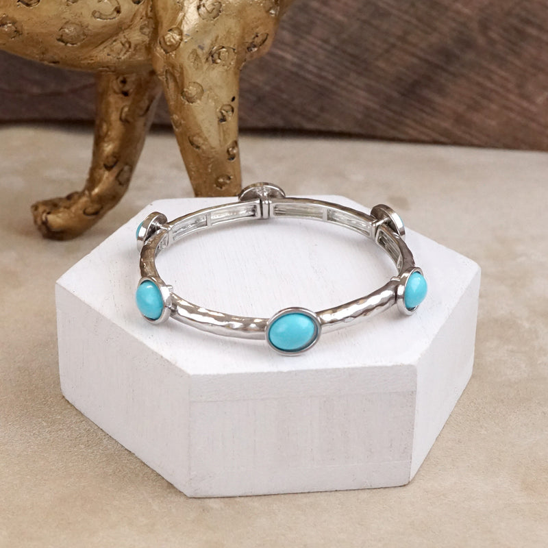 Desert Orbit – Turquoise Station Stretch Bangle