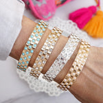 Luxe Check – Checker Crystal Stretch Bangle