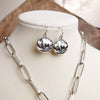 Western Buffalo Coin Statement Necklace Set – Worn Silver Tone