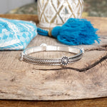 Whispers of Silver – Delicate Stretchy Bangles with Crystal and Heart Details