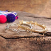 Bow Bangle Bracelet - Gold Silver Tone