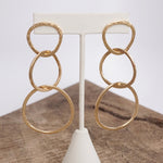 Golden Boho Hoop Statement Earrings