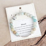 Inspiration Semi-Precious Beaded Bracelets – Blessed, Love, Faith, Cross