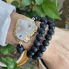 Stone Wood Beads Bracelet Set