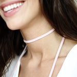 Suede Choker with Tassels
