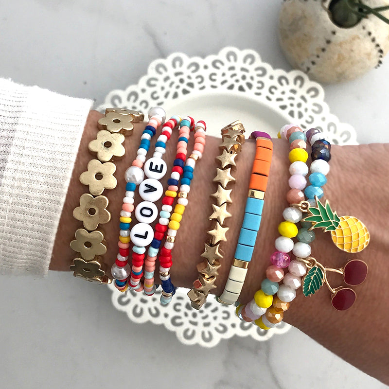 Summer Fruity Beads Bracelet