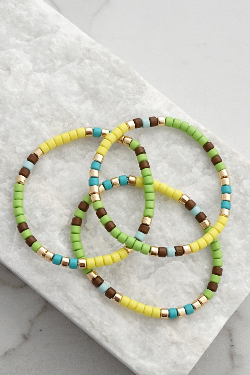 Colorful Beads Bracelet set