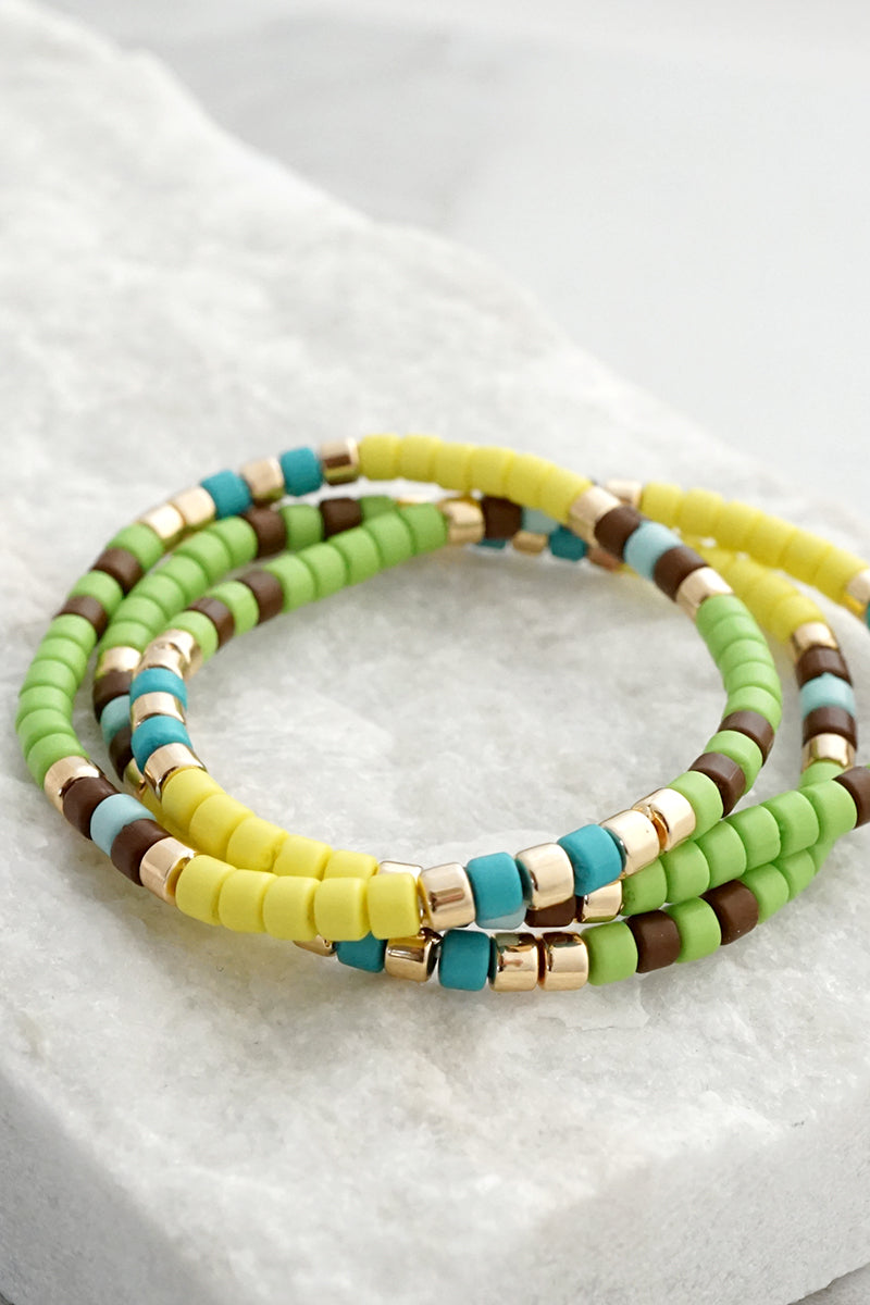 Colorful Beads Bracelet set