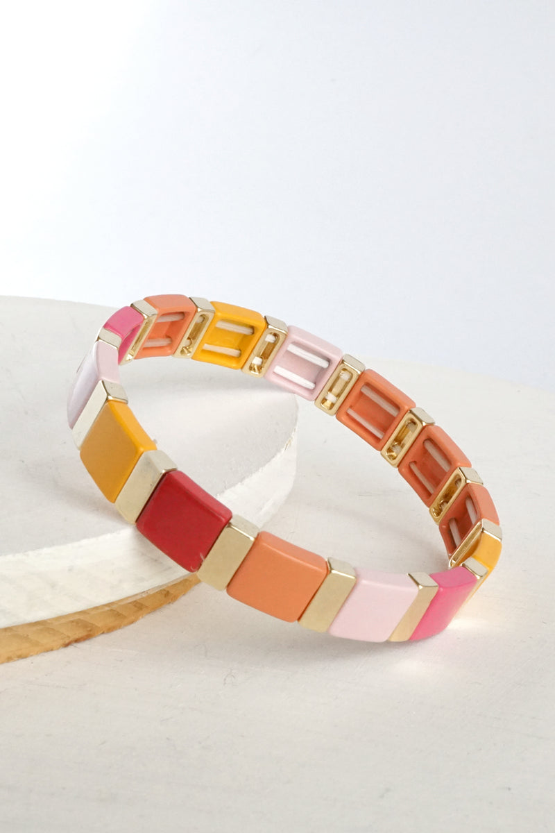 Color Block Layering Bracelet