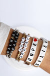 FAITH Gold Tone Block Bracelet