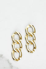 Chunky Chain Gold Earrings