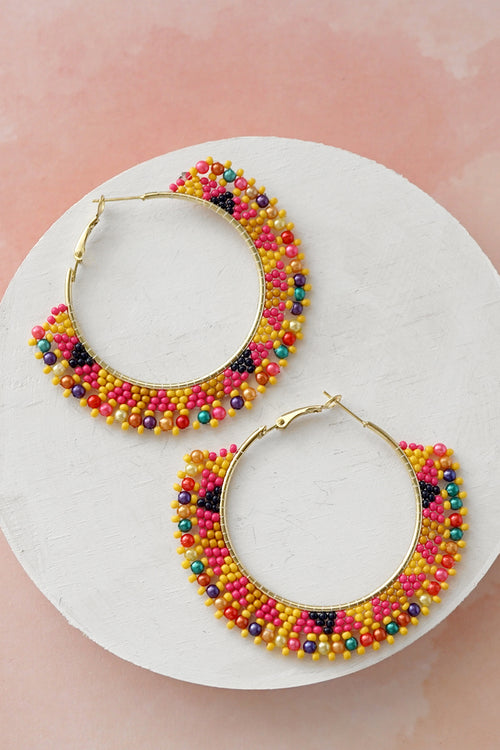 Colorful Hoops Earrings
