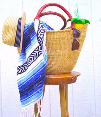 Beach Straw Basket