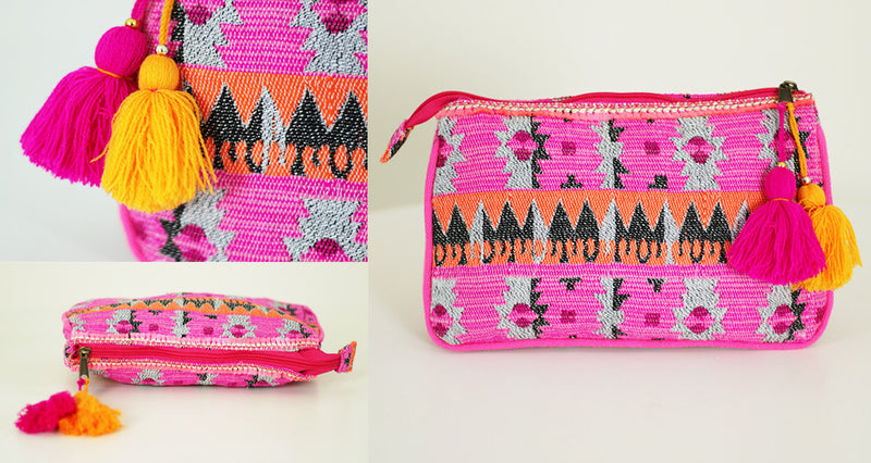 Boho Clutch in Pink