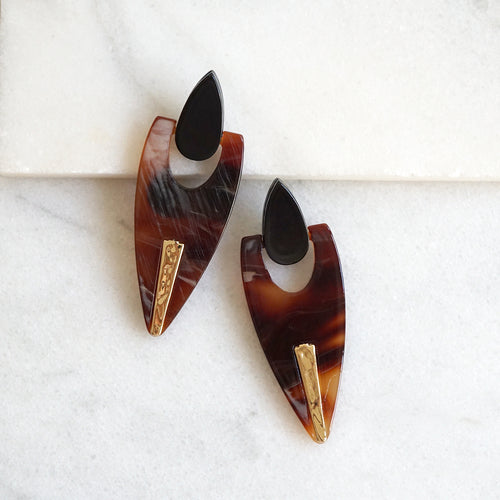 Statement Tortoise earrings